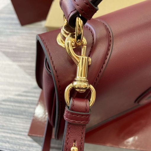 Gucci Blondie Medium Top Handle Bag Wine Red - Image 5