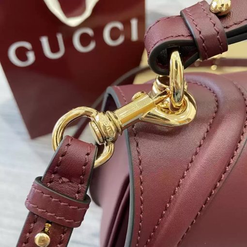 Gucci Blondie Medium Top Handle Bag Wine Red - Image 7