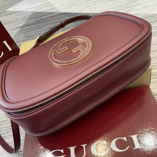 Gucci Blondie Medium Top Handle Bag Wine Red - Image 8