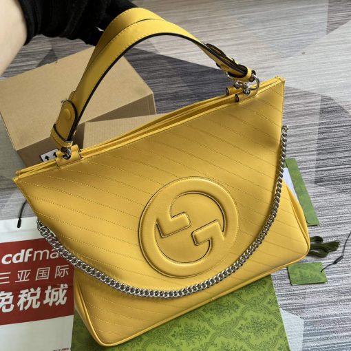 Gucci Blondie Medium Tote Bag Yellow Leather - Image 2