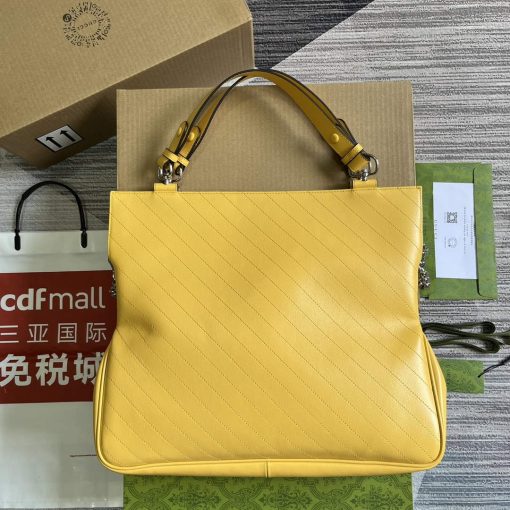 Gucci Blondie Medium Tote Bag Yellow Leather - Image 3