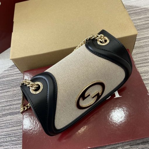 Gucci Blondie Mini Shoulder Bag Beige＆black - Image 2