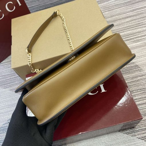 Gucci Blondie Small Shoulder Bag Brown Suede Leather - Image 11
