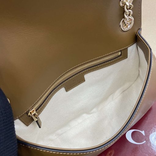 Gucci Blondie Small Shoulder Bag Brown Suede Leather - Image 7