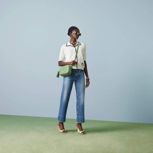 Gucci Blondie Small Shoulder Bag Green Leather - Image 4