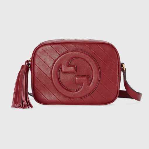 Gucci Blondie Small Shoulder Bag Red Leather