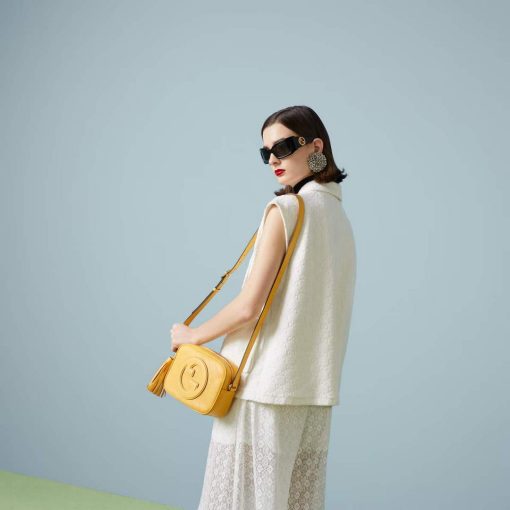 Gucci Blondie Small Shoulder Bag Yellow Leather - Image 5