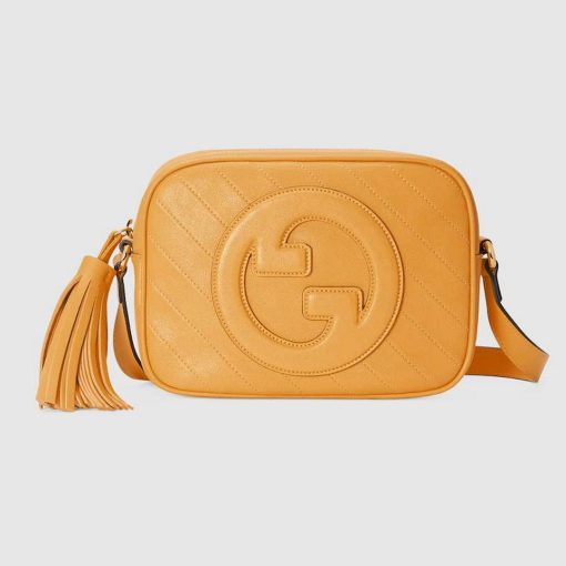 Gucci Blondie Small Shoulder Bag Yellow Leather