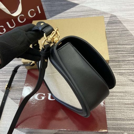 Gucci Blondie Small Top Handle Bag Black Leather Trim - Image 3