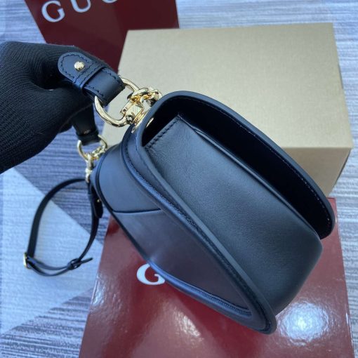 Gucci Blondie Small Top Handle Bag Black Smooth Leather - Image 3