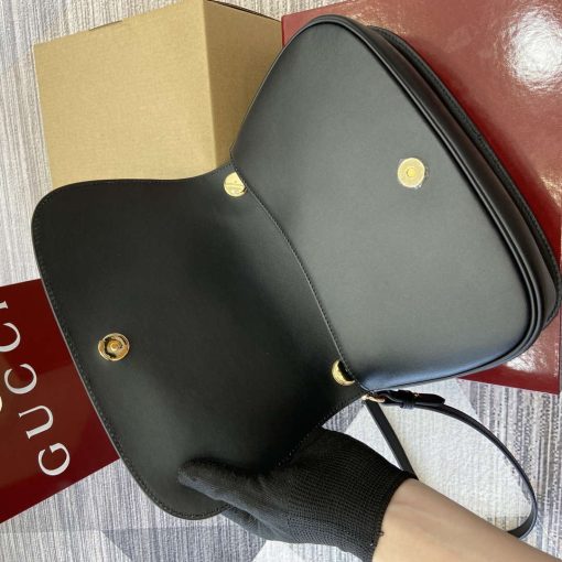 Gucci Blondie Small Top Handle Bag Black Smooth Leather - Image 8