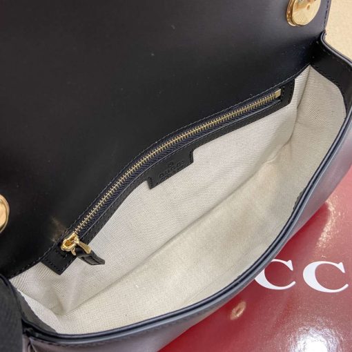 Gucci Blondie Small Top Handle Bag Black Smooth Leather - Image 9