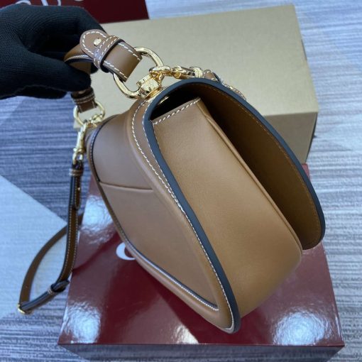 Gucci Blondie Small Top Handle Bag Brown Smooth Leather - Image 3