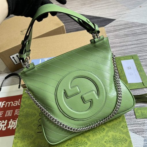 Gucci Blondie Small Tote Bag Light Green Leather - Image 3