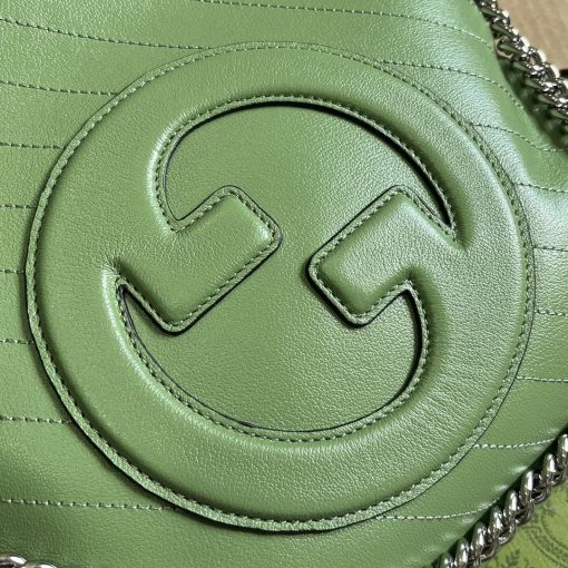 Gucci Blondie Small Tote Bag Light Green Leather - Image 4