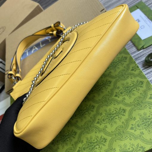 Gucci Blondie Small Tote Bag Yellow Leather - Image 5