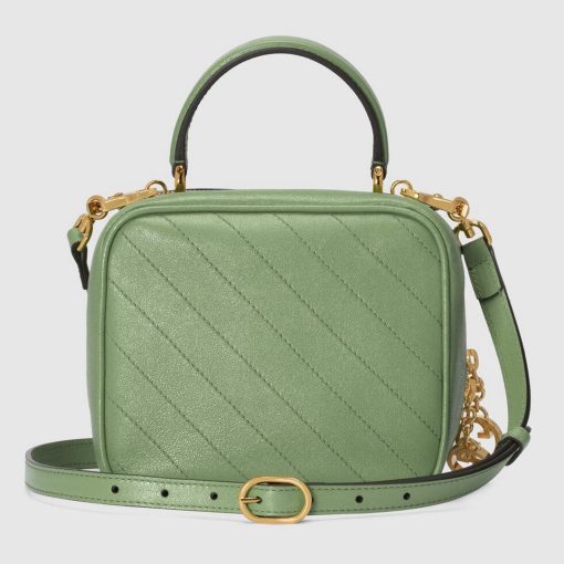 Gucci Blondie Top Handle Bag Light Green Leather - Image 2