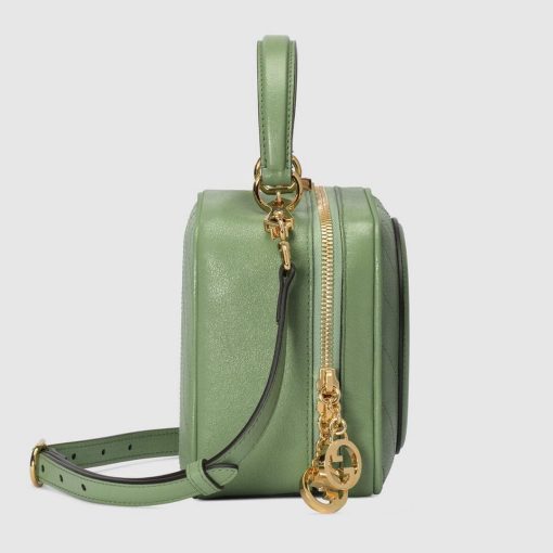 Gucci Blondie Top Handle Bag Light Green Leather - Image 6