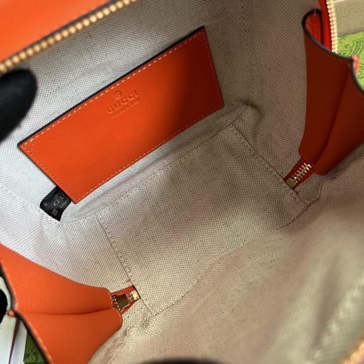 Gucci Blondie Top Handle Bag Orange Leather - Image 11