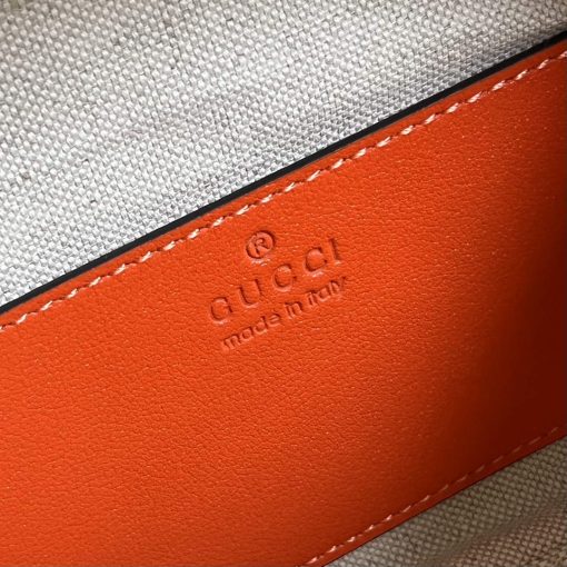 Gucci Blondie Top Handle Bag Orange Leather - Image 12