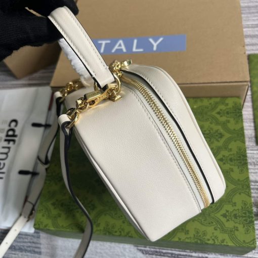 Gucci Blondie Top Handle Bag White Leather - Image 7