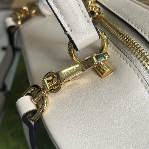 Gucci Blondie Top Handle Bag White Leather - Image 8