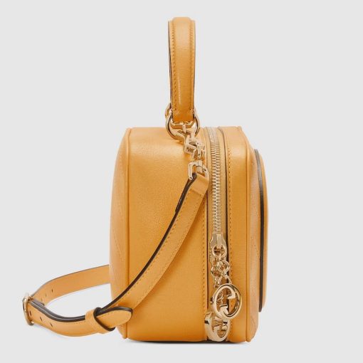 Gucci Blondie Top Handle Bag Yellow Leather - Image 6