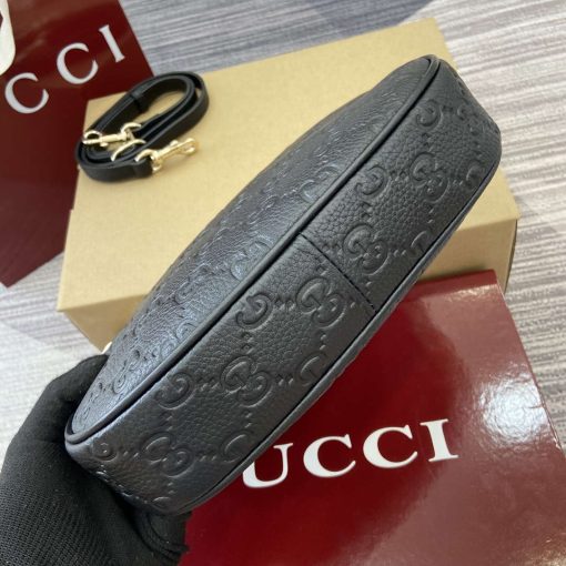 Gucci GG Emblem Small Shoulder Bag Black - Image 7