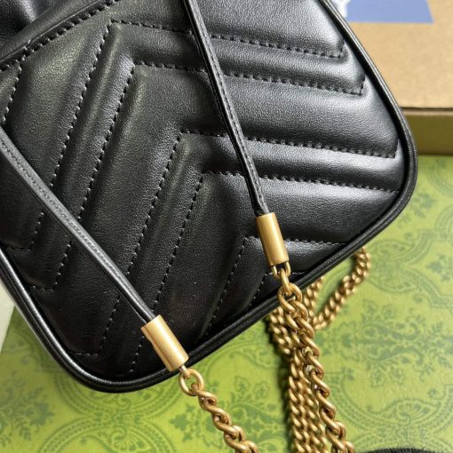 Gucci GG Marmont Mini Bucket Bag Black - Image 10