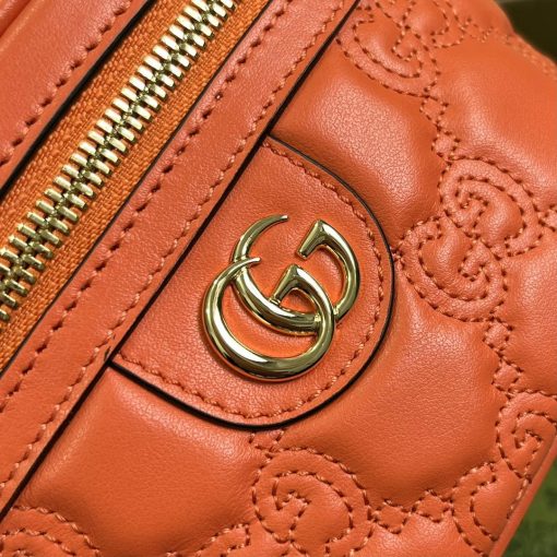 Gucci GG Matelasse Top Handle Mini Bag Orange - Image 8