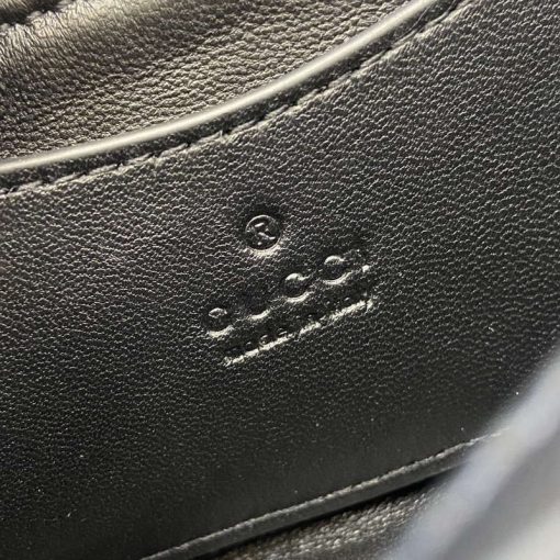Gucci GG Milano Mini Top Handle Bag Black Puffy Leather - Image 12
