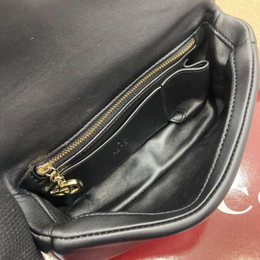 Gucci GG Milano Mini Top Handle Bag Black Puffy Leather - Image 8