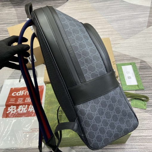 Gucci GG Supreme Canvas Backpack Black - Image 3