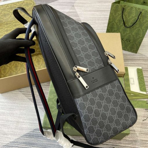 Gucci GG Supreme Canvas Backpack Black - Image 3