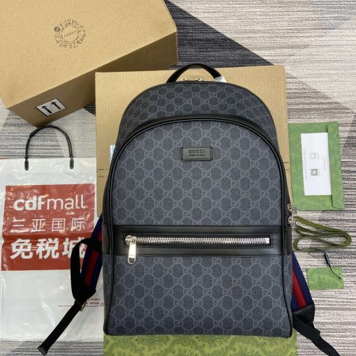 Gucci GG Supreme Canvas Backpack Black