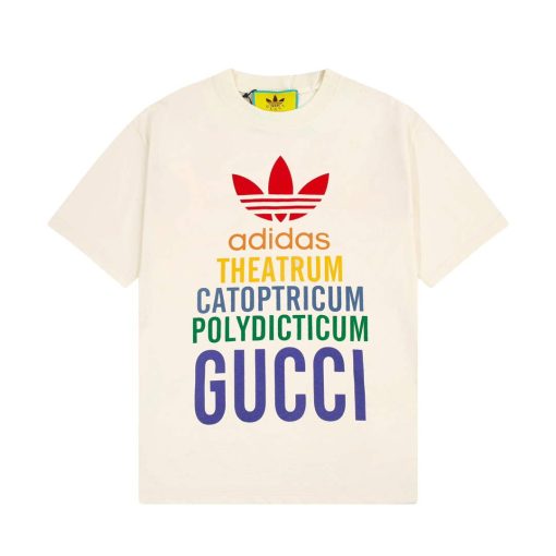 Gucci Adidas x Gucci Cotton Jersey Men Women’s T-shirt