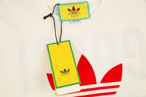 Gucci Adidas x Gucci Cotton Jersey Men Women’s T-shirt - Image 4