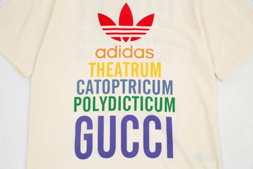 Gucci Adidas x Gucci Cotton Jersey Men Women’s T-shirt - Image 5