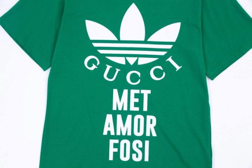 Gucci Adidas x Gucci Cotton Jersey Men Women’s T-shirt - Image 5