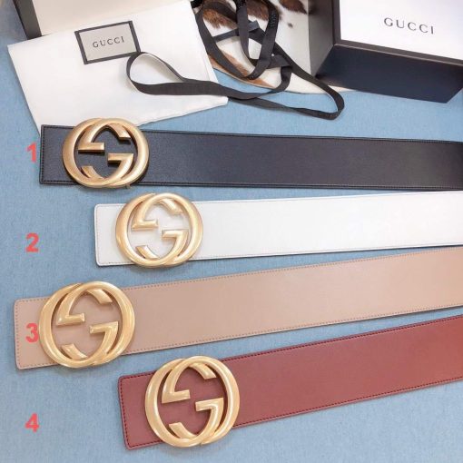 Gucci Belts Designer GG Buckle Leisure Belt Wide 70cm