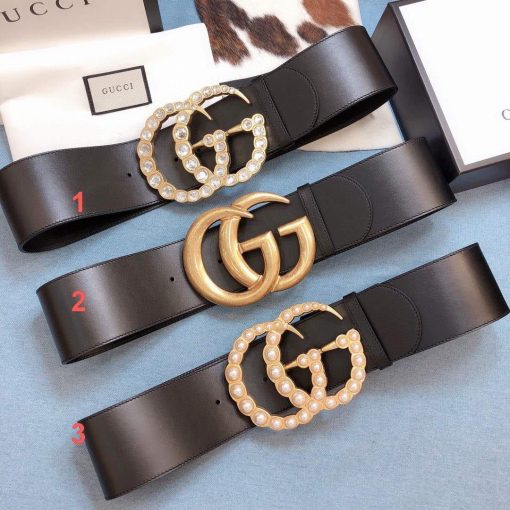 Gucci Belts Designer GG Buckle Leisure Belt Wide 70cm