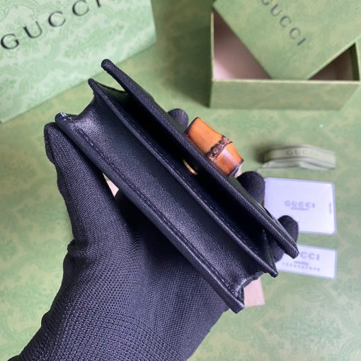 Gucci Diana Card Case Wallet in Black - Image 3