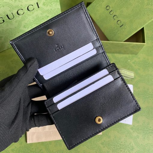 Gucci Diana Card Case Wallet in Black - Image 6