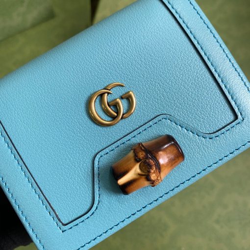 Gucci Diana Card Case Wallet in Blue - Image 4