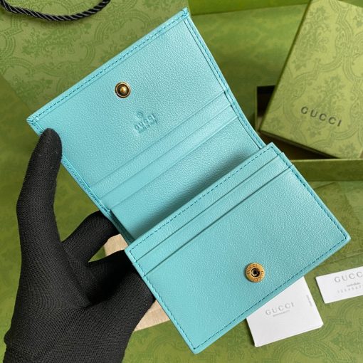 Gucci Diana Card Case Wallet in Blue - Image 6