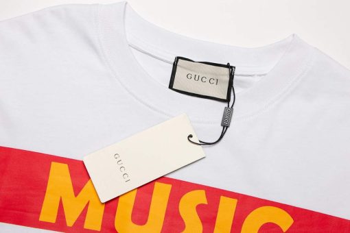 Gucci Logo print cotton jersey Men Women’s T-shirt - Image 2