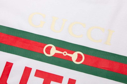 Gucci Logo print cotton jersey Men Women’s T-shirt - Image 3