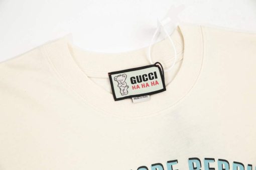 Gucci Logo print cotton jersey Men Women’s T-shirt - Image 3