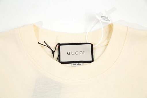 Gucci Logo print cotton jersey Men Women’s T-shirt - Image 3