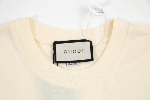 Gucci Logo print cotton jersey Men Women’s T-shirt - Image 3